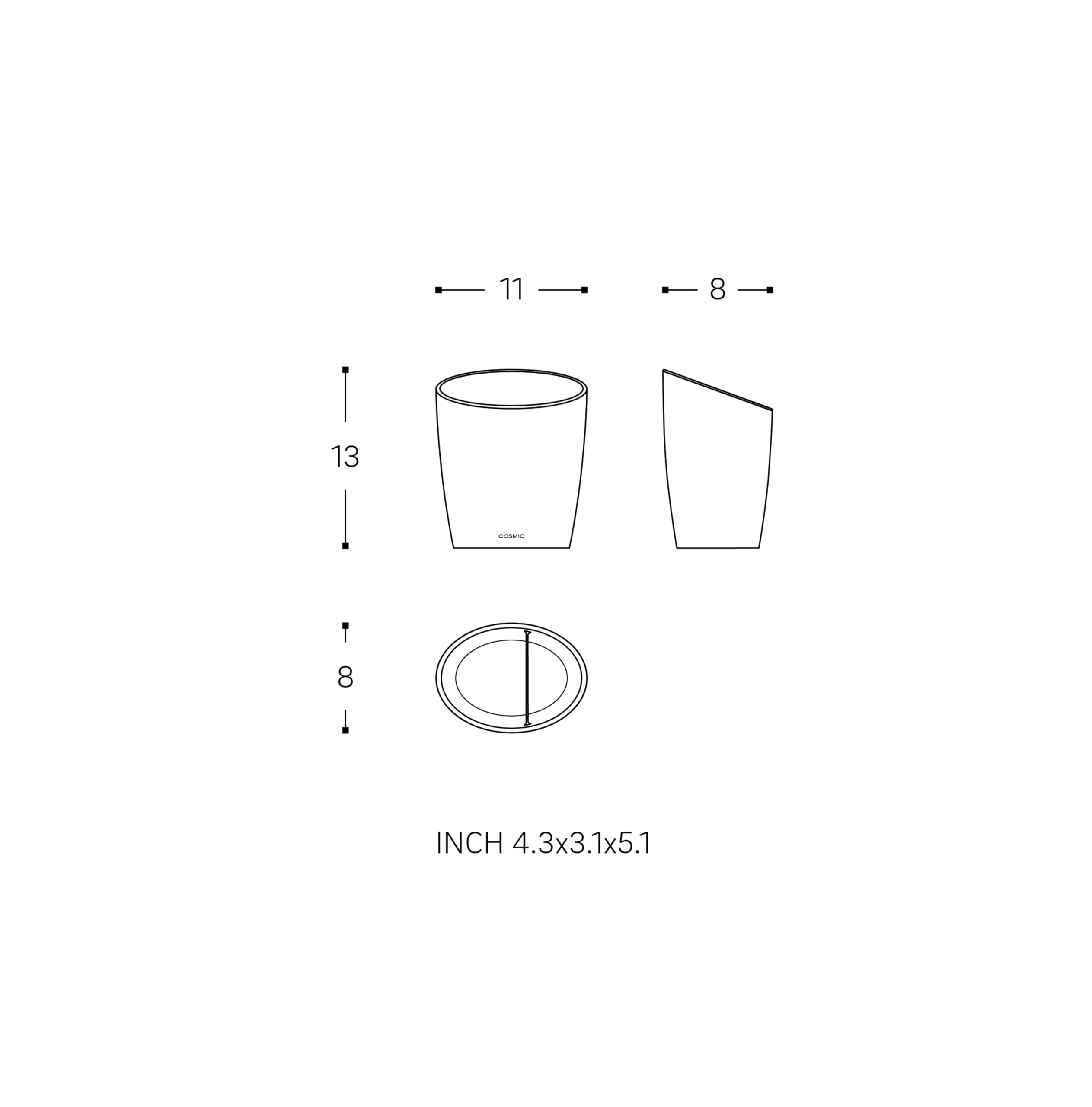 cosmic-saku-zahnb-rstenhalter-wei-matt-kunststoff-oval image 6