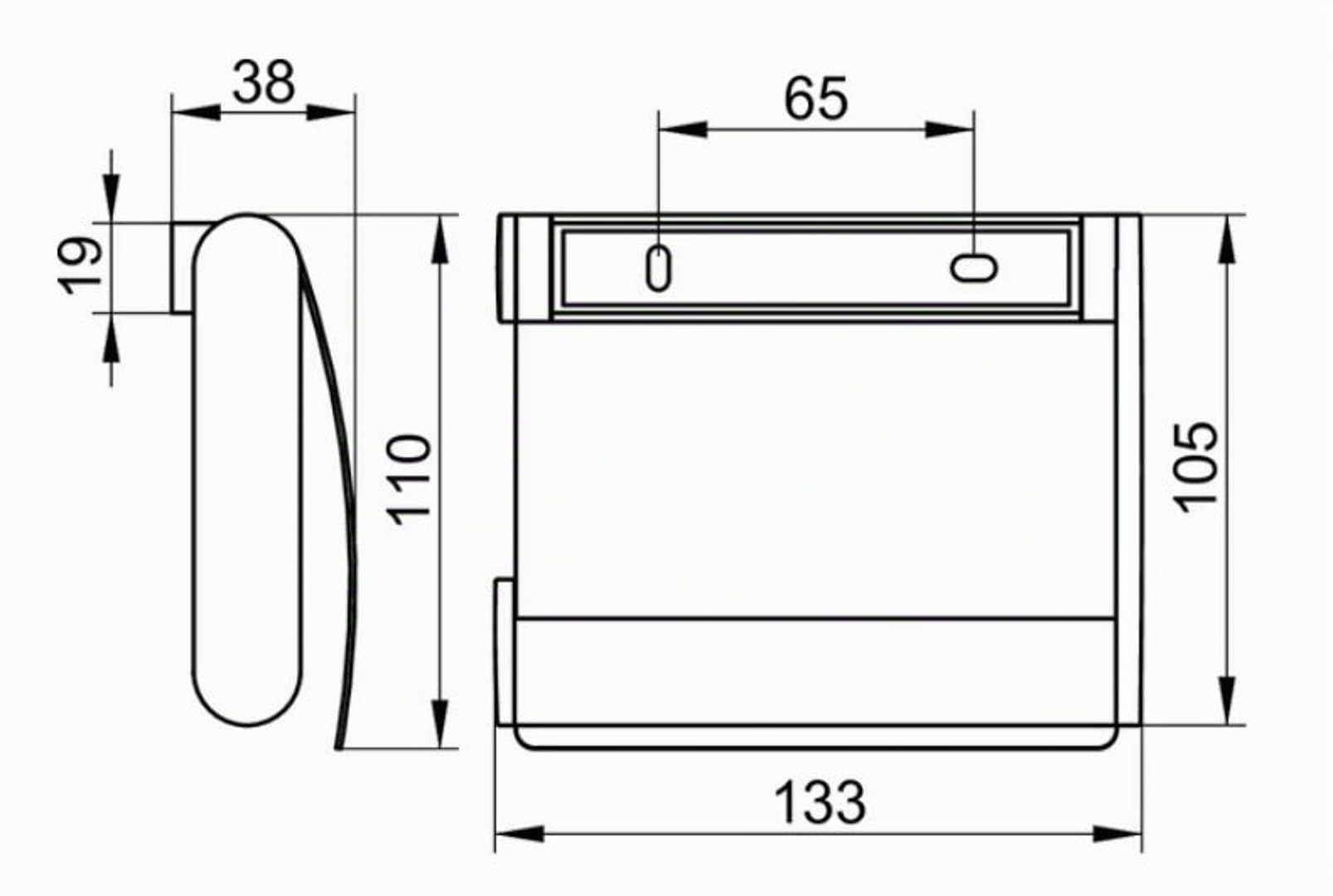 keuco-plan-toilettenpapierhalter-mit-deckel-schwarz-matt-offen image 3