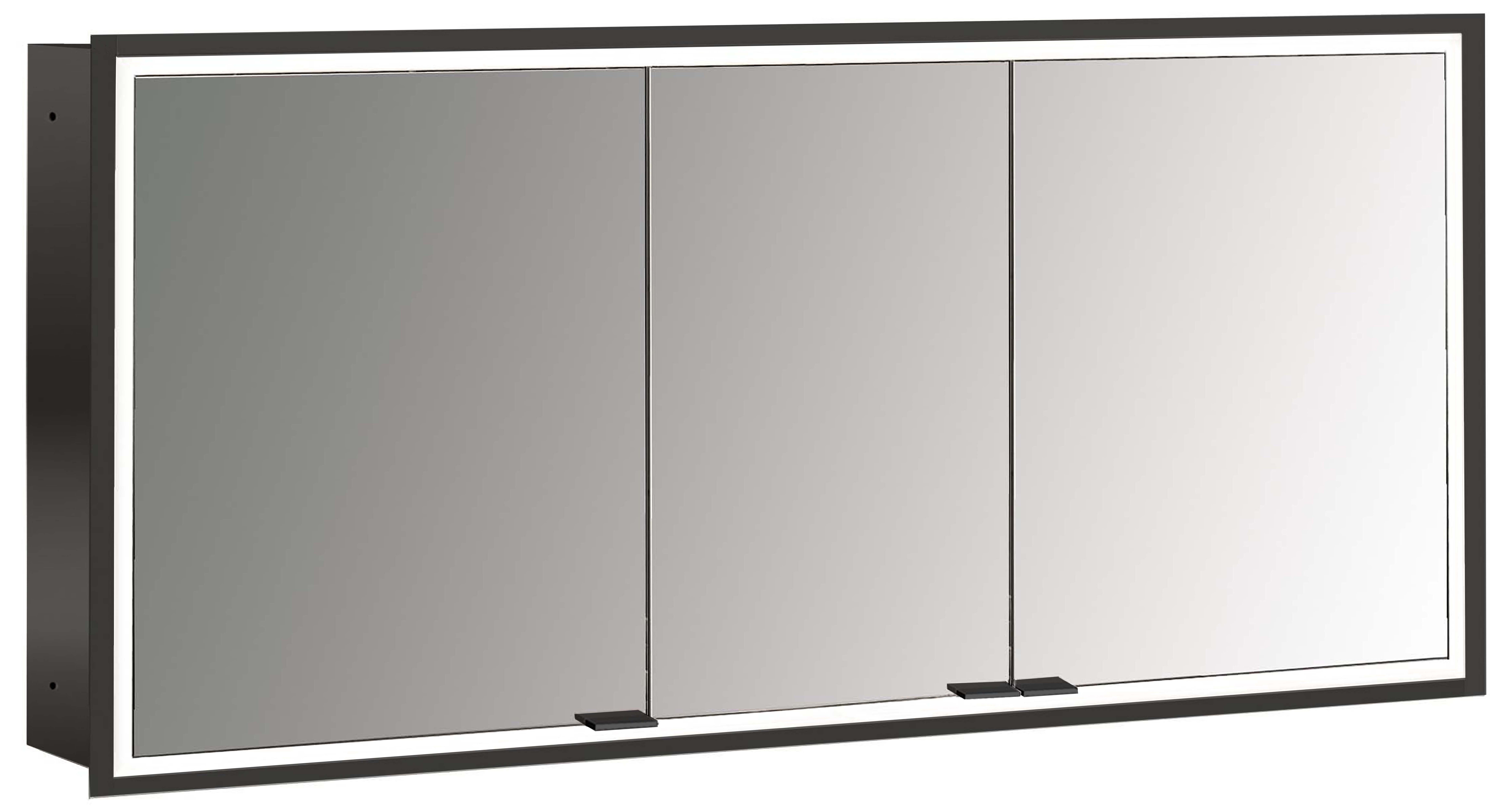 frasco-centric-spiegelschrank-130-cm-schwarz-unterputz-led image 1