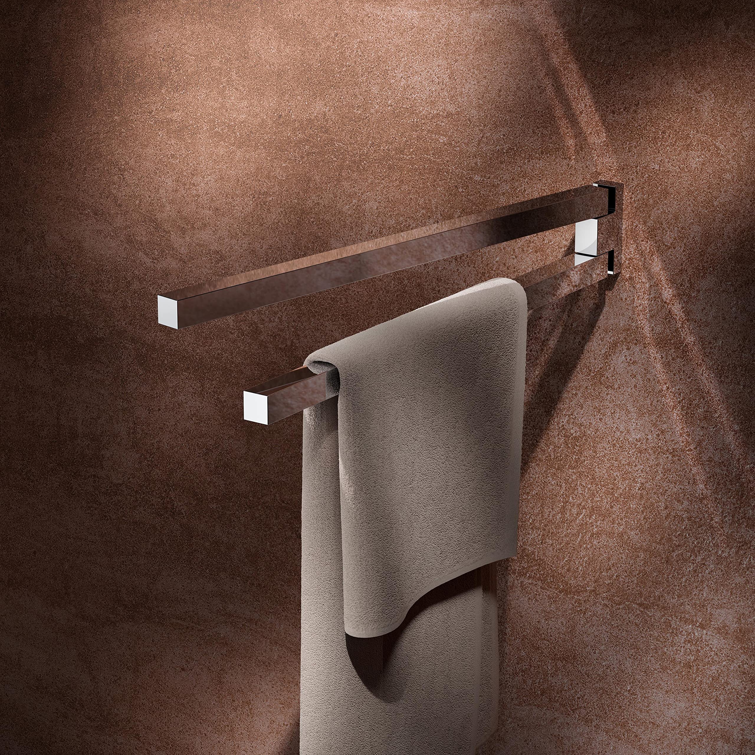 keuco-edition-90-square-handtuchhalter-45-cm-chrom-2-armig image 2