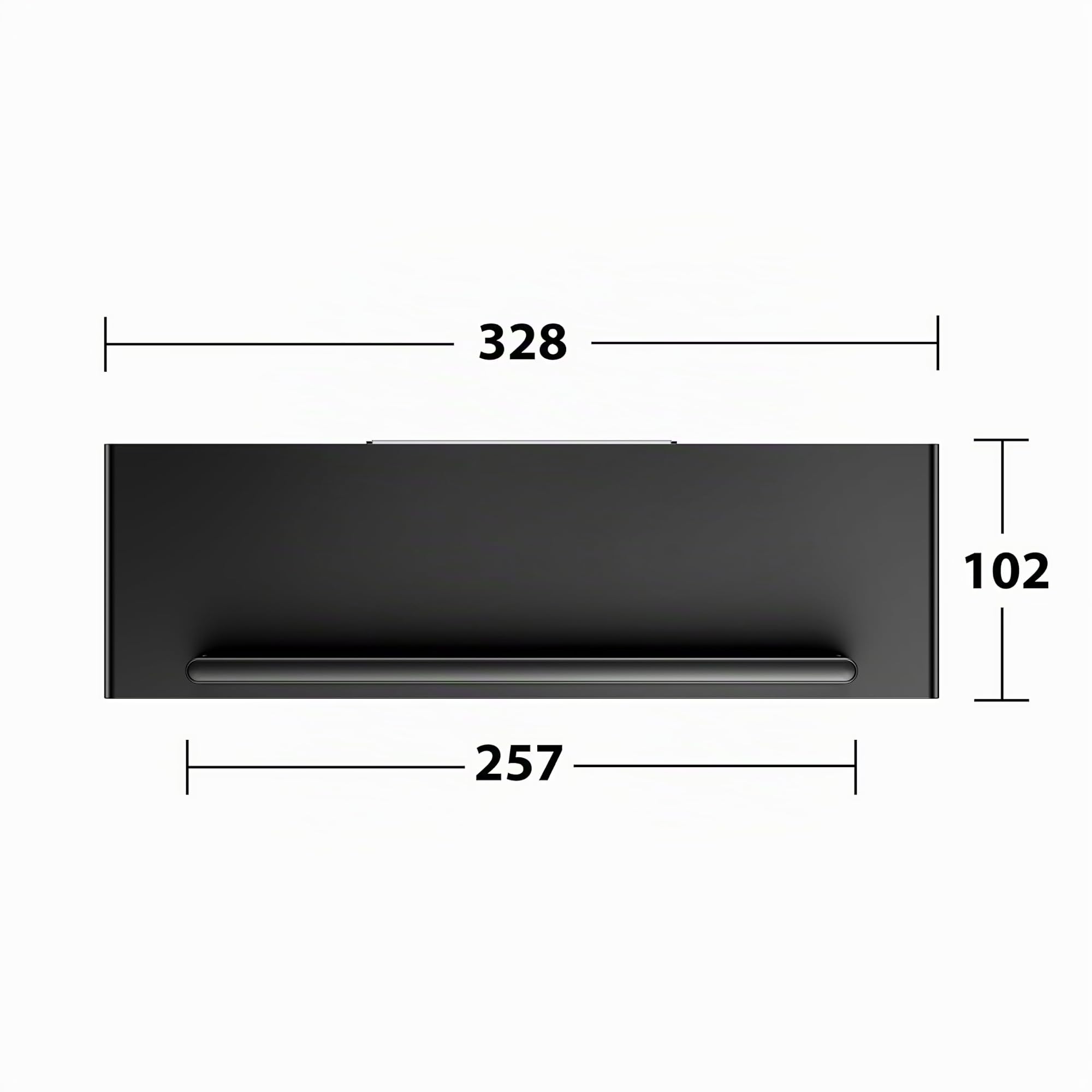 keuco-reva-duschablage-32-8-cm-schwarz-matt-mit-abzieher image 3