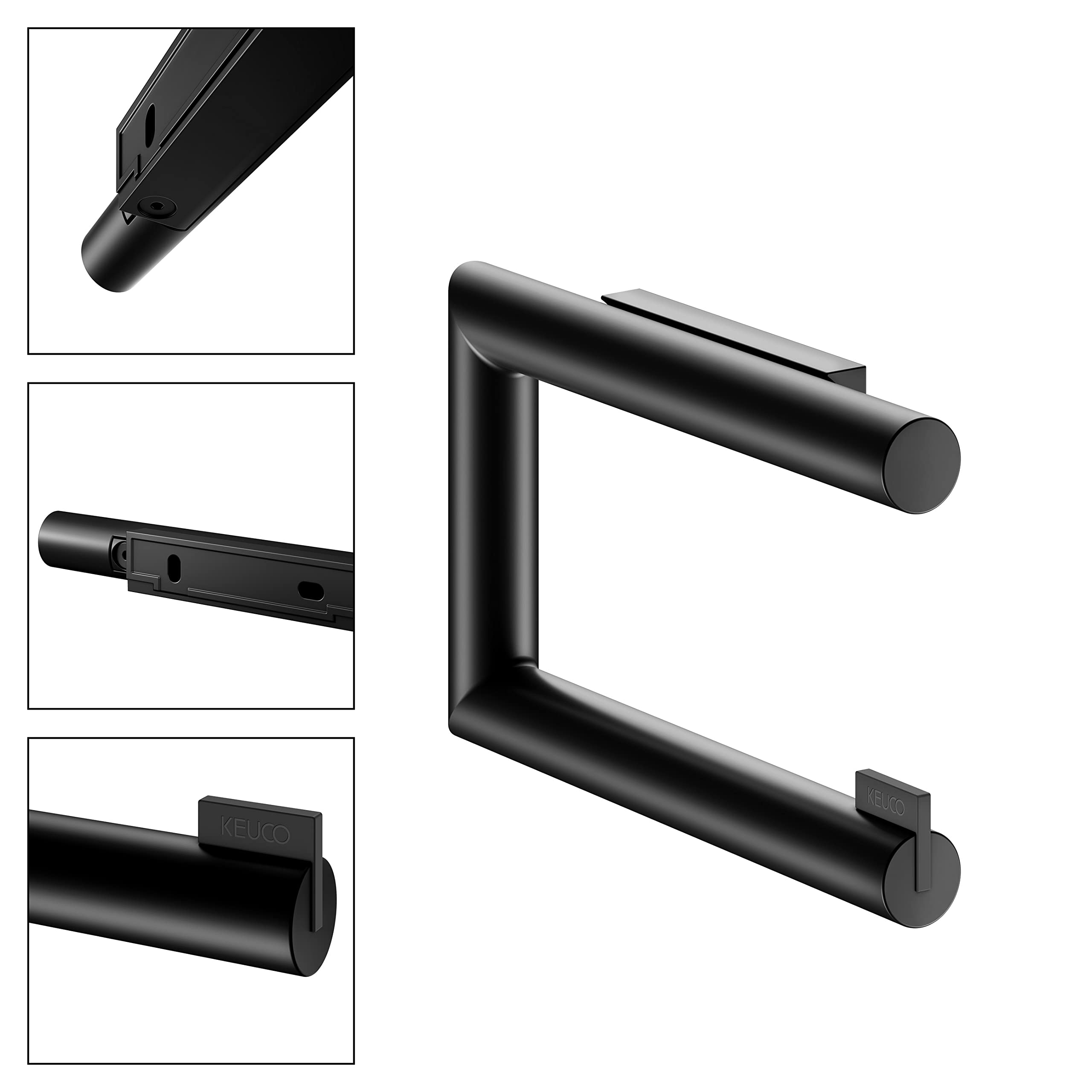 keuco-reva-toilettenpapierhalter-offen-schwarz-matt-metall image 4