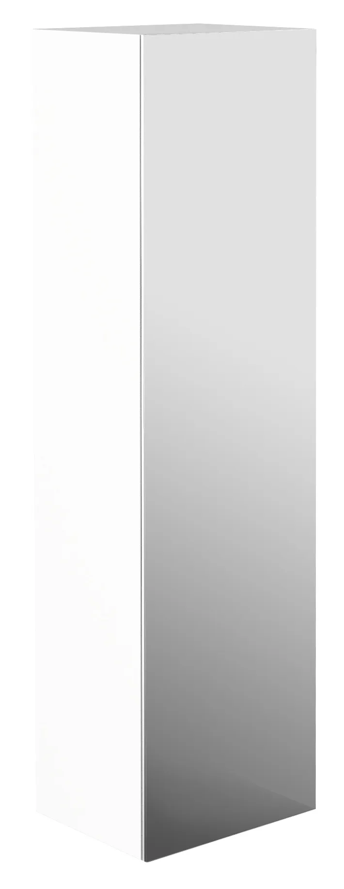 frasco-centric-hochschrank-150-cm-wei-matt-spiegelt-r image 1