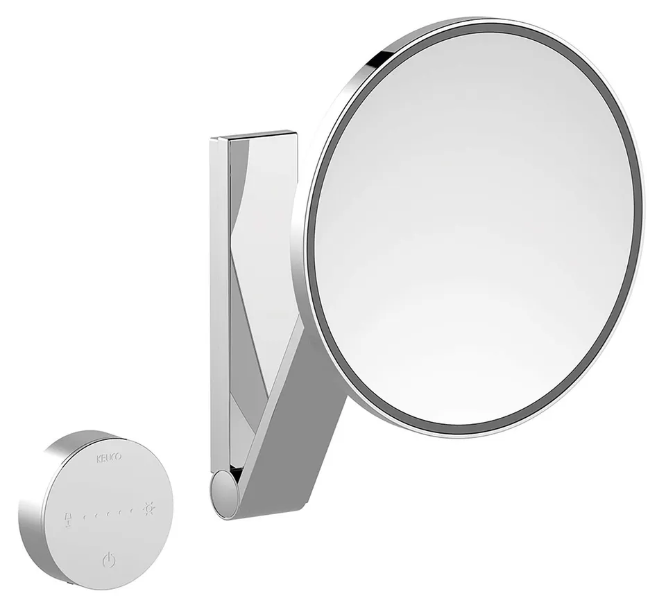 keuco-ilook-move-kosmetikspiegel-led-5x-rund-chrom-20cm image 1