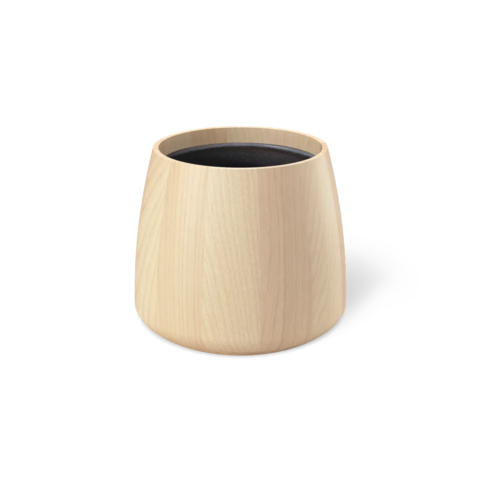 decor-walther-onyo-vase-holz-ahorn-natur-mit-einsatz image 1