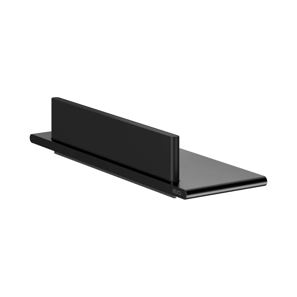 keuco-reva-duschablage-32-8-cm-schwarz-matt-mit-abzieher image 1