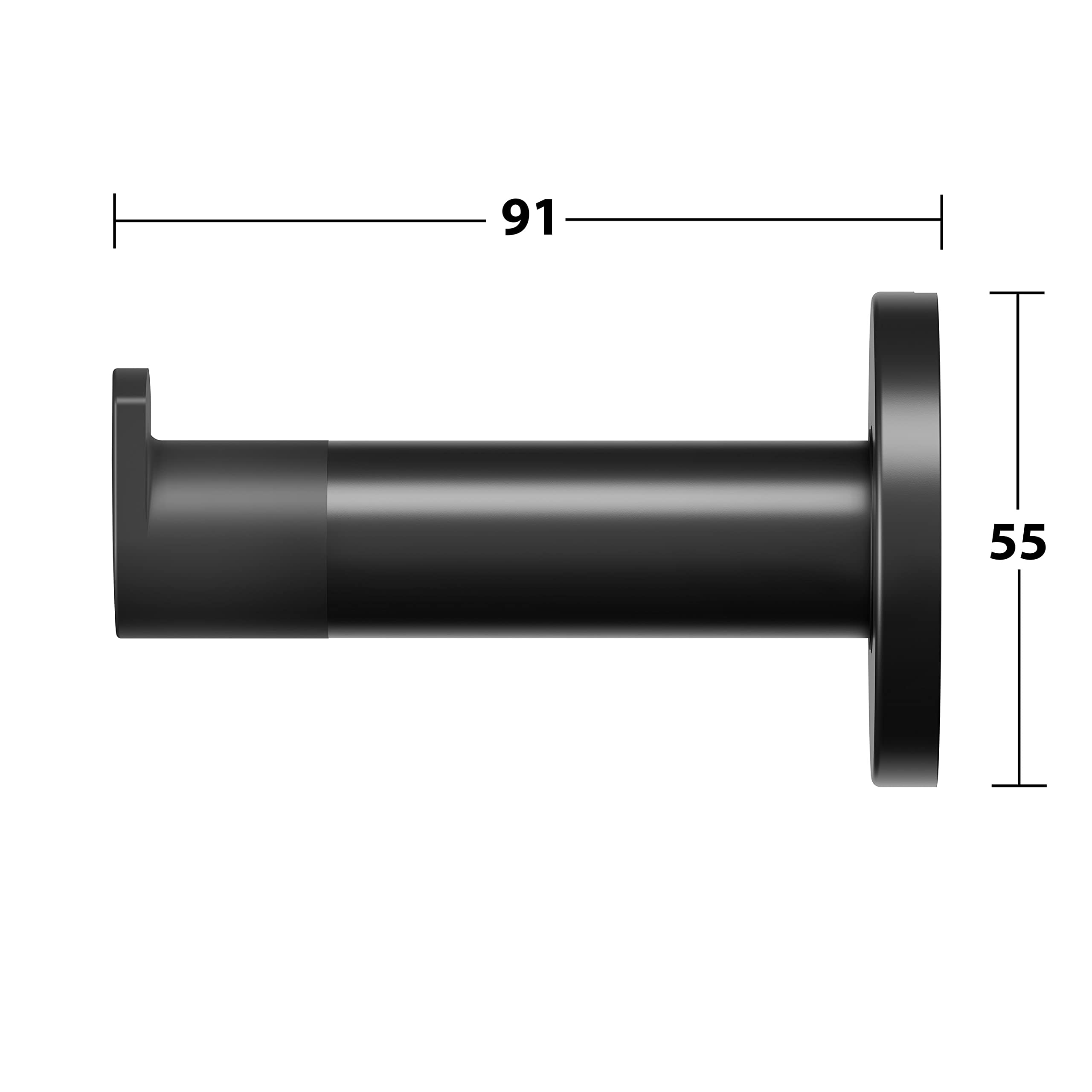 keuco-plan-handtuchhaken-2-st-ck-schwarz-matt-metall image 5