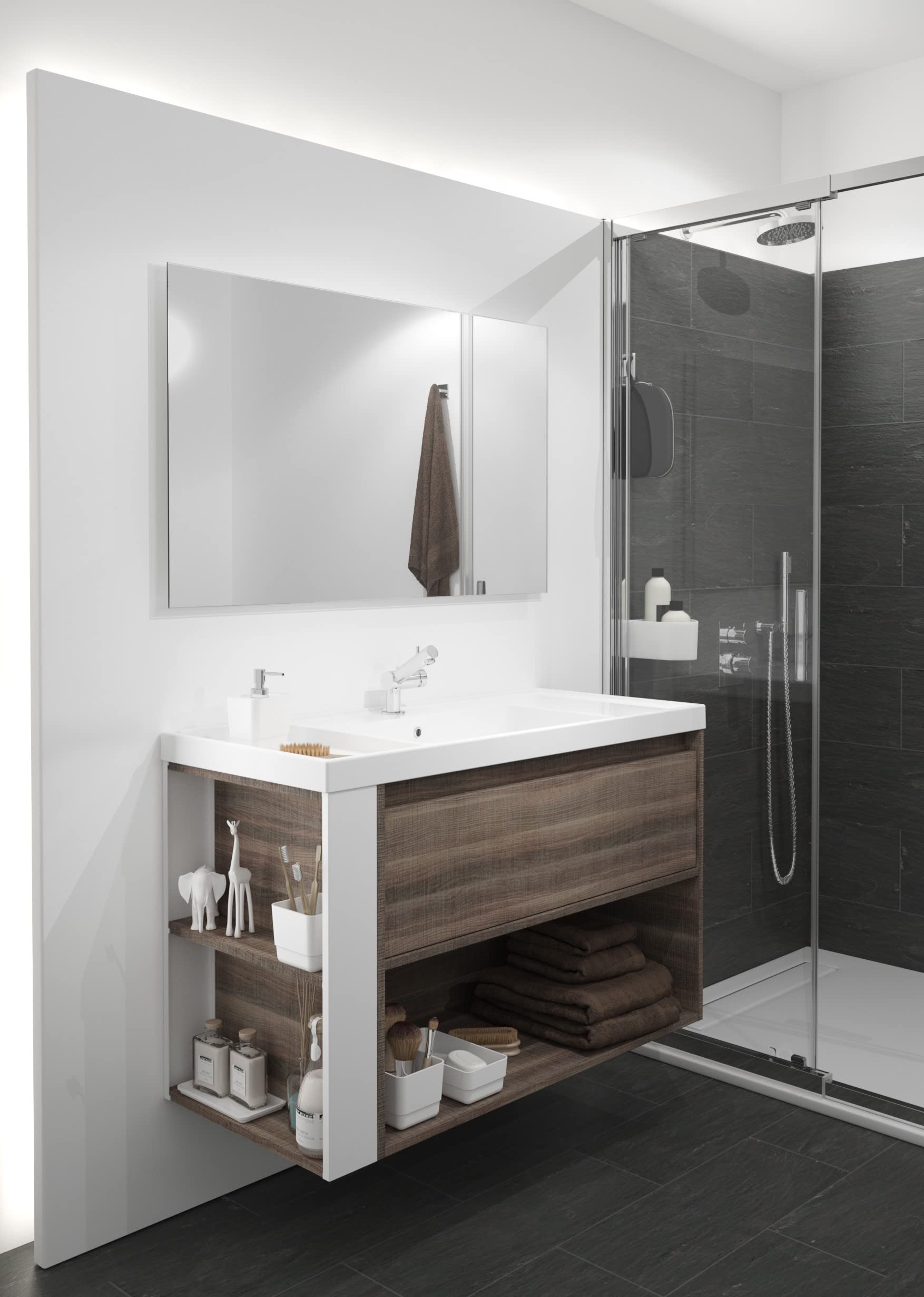 cosmic-bath-b-box-spiegel-wei-rahmenlos-quadratisch image 4