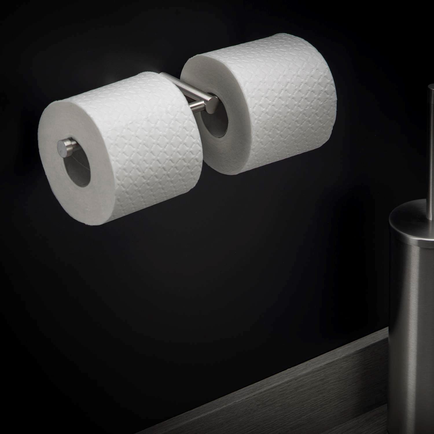 cosmic-logic-toilettenpapierhalter-doppelt-matt-edelstahl image 3