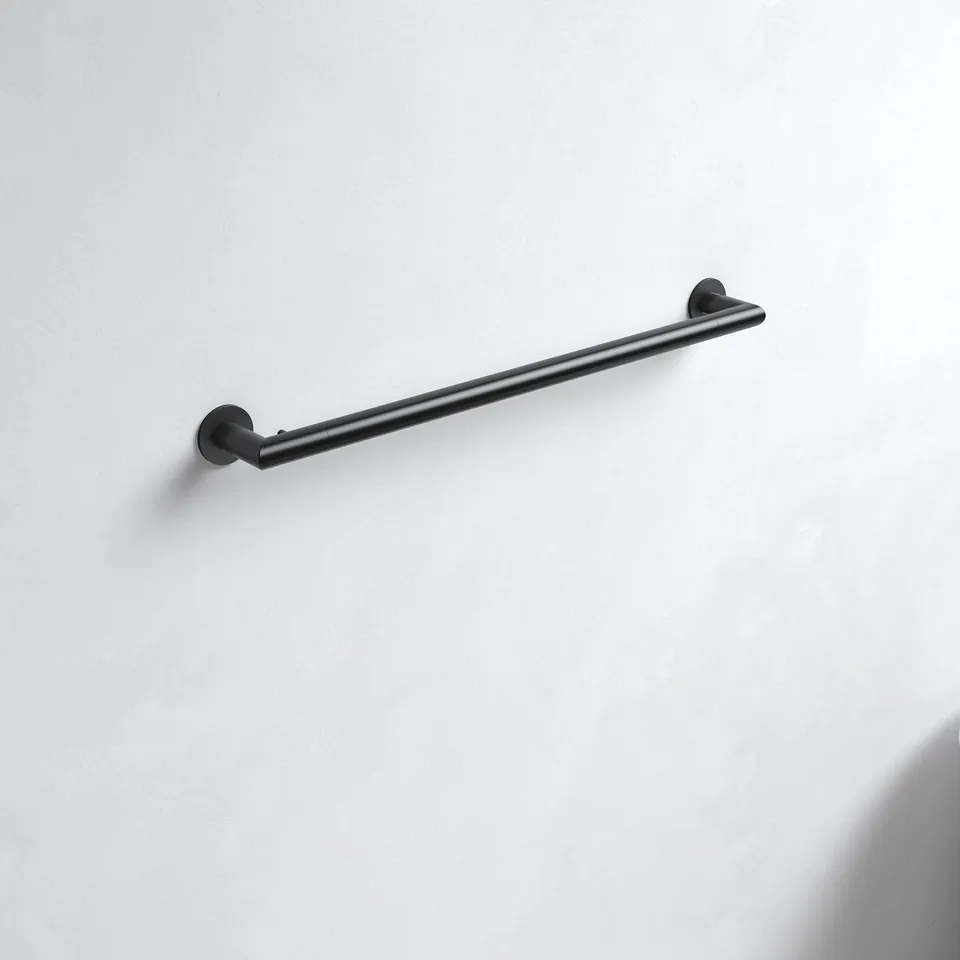 keuco-reva-badetuchhalter-60-cm-schwarz-matt-mit-haken image 1
