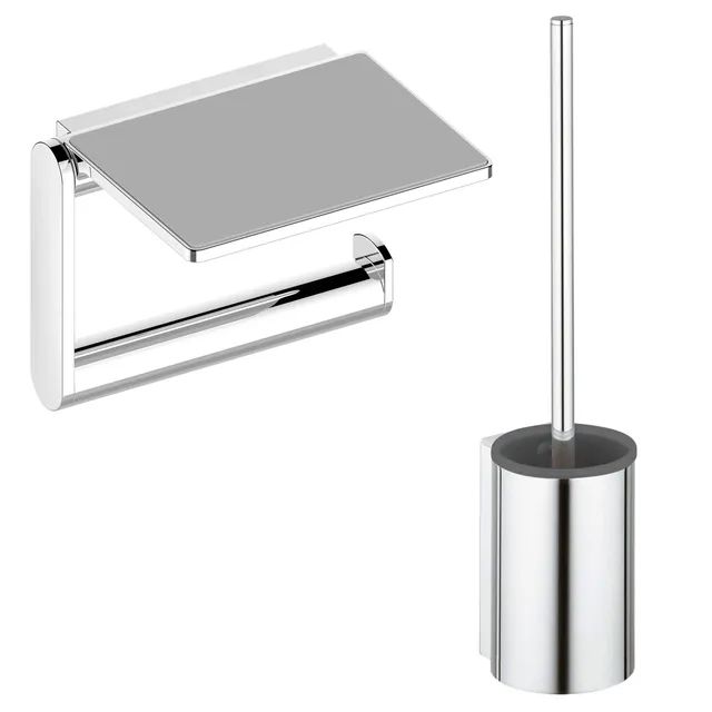 keuco-plan-wc-set-chrom-toilettenpapierhalter-mit-b-rste image 1