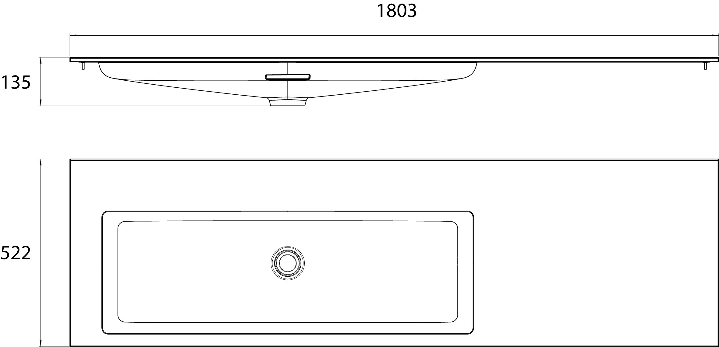 frasco-centric-waschtisch-180-cm-mineral-ohne-hahnloch image 3