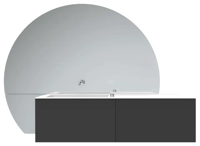 frasco-the-face-duschabtrennung-schwarz-chrom-208-cm-links image 1
