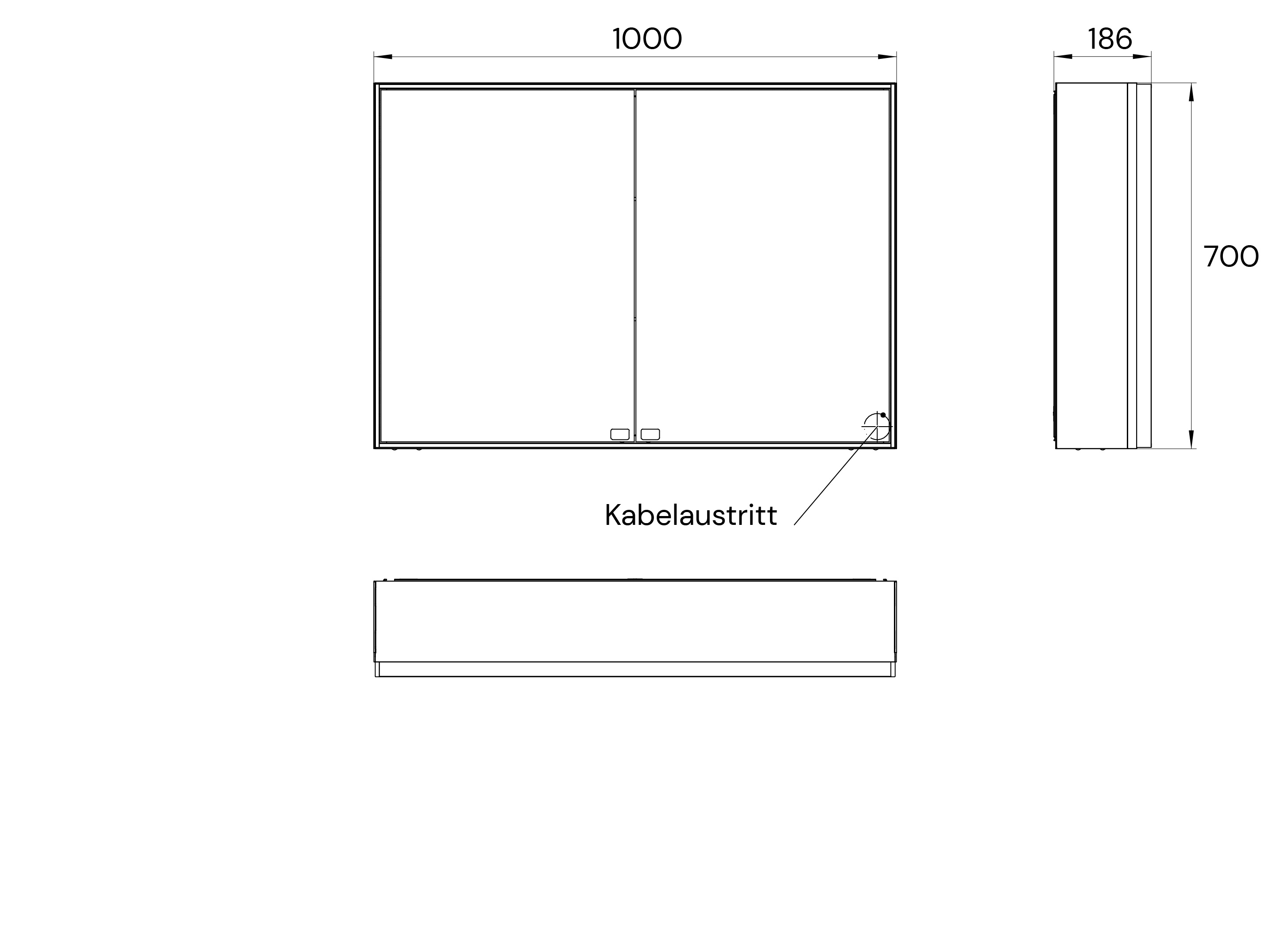 frasco-centric-deep-led-spiegelschrank-100-cm-schwarz-aufputz image 6