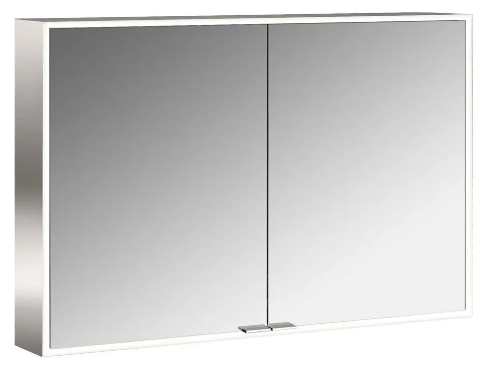 frasco-centric-led-spiegelschrank-110-cm-aluminium-aufputz image 1