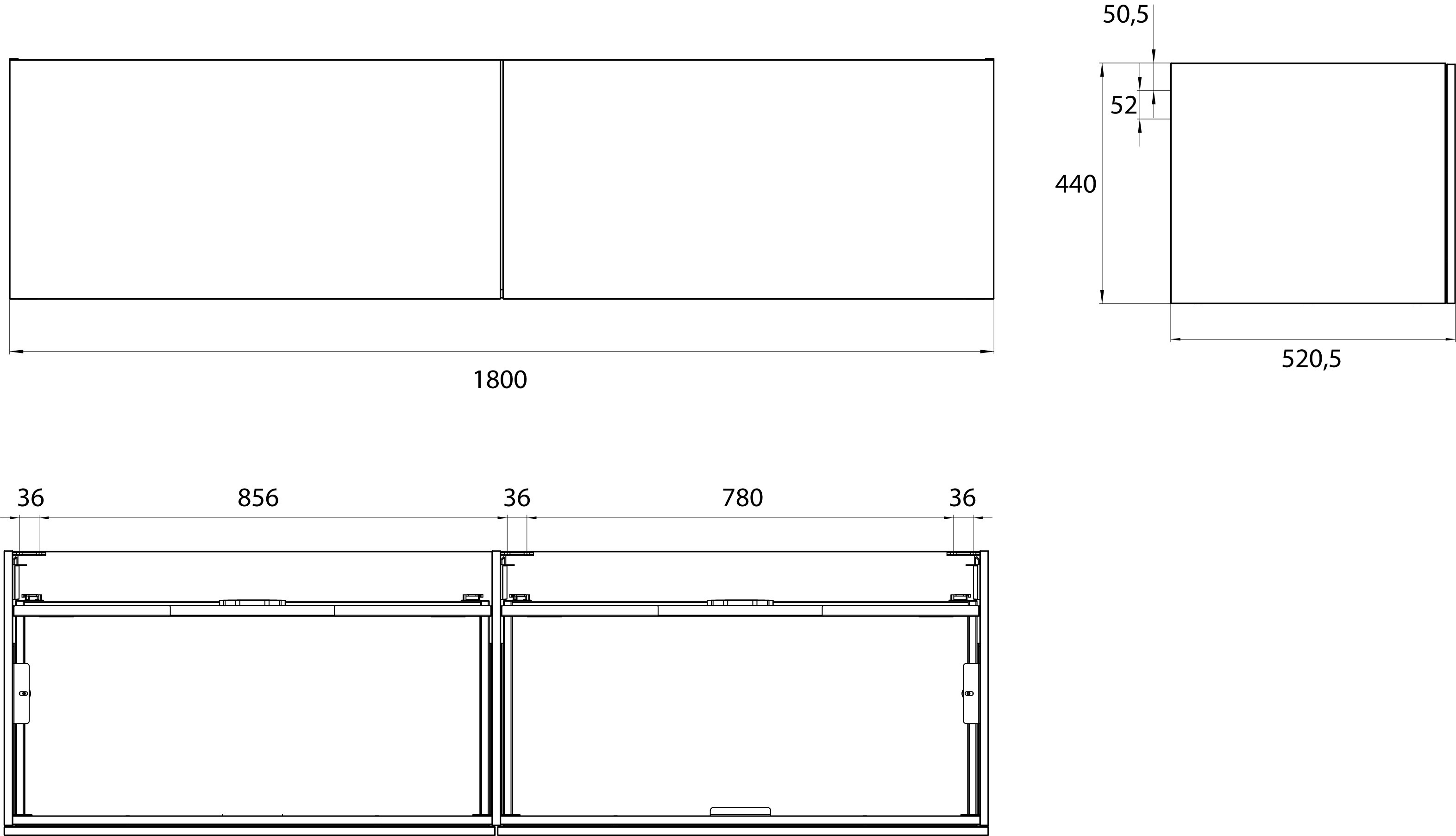 frasco-centric-waschtischunterschrank-180-cm-wei-2-ausz-ge-2 image 3