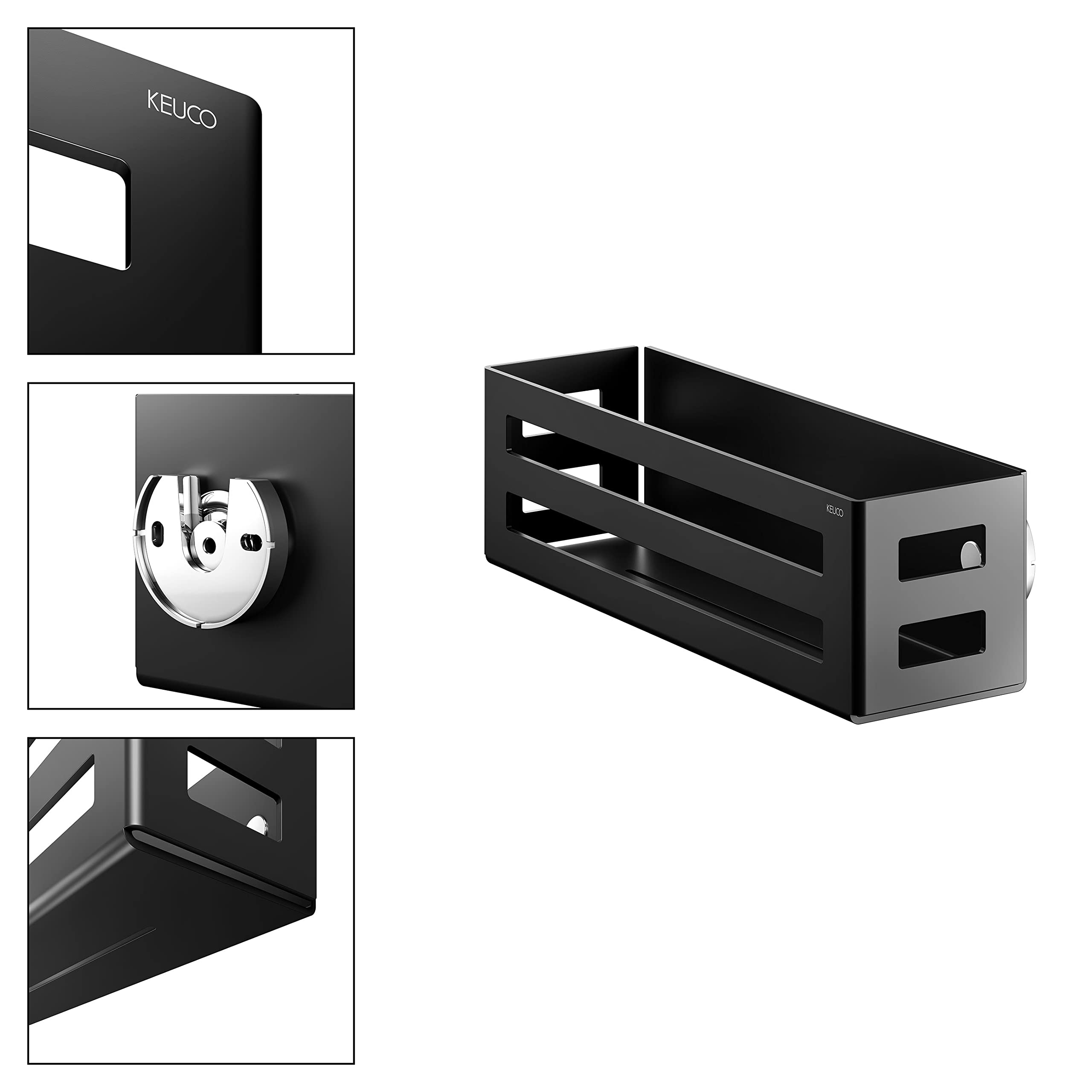 keuco-reva-duschkorb-32-cm-duschablage-schwarz-matt image 3