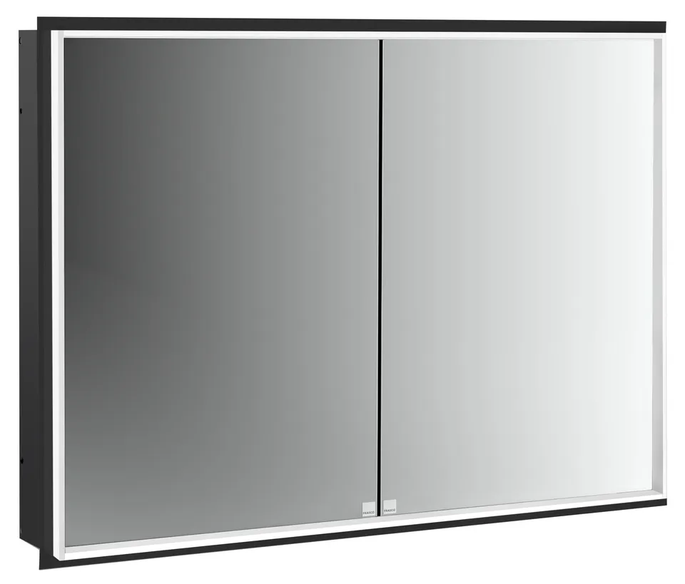 frasco-centric-deep-spiegelschrank-100-cm-schwarz-unterputz image 1