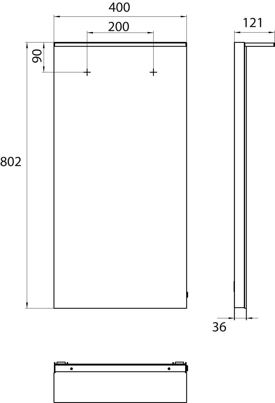 frasco-avela-pro-led-lichtspiegel-40-cm-mit-unterlicht image 3