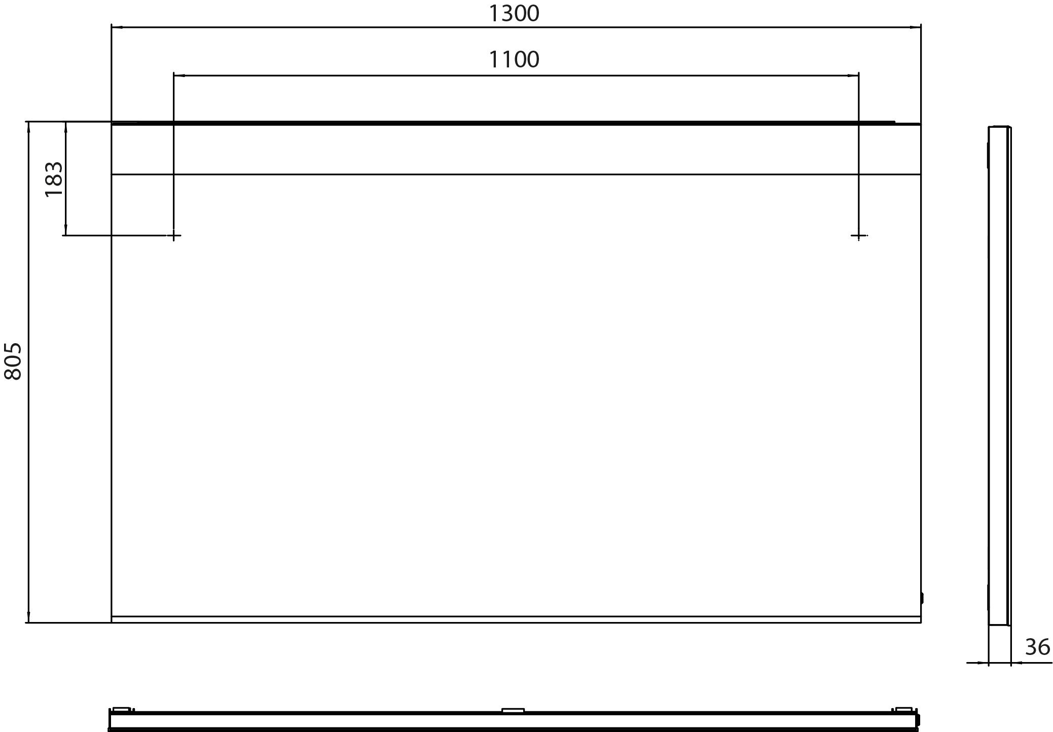 frasco-highway-pro-led-spiegel-130-cm-heizfolie-unterlicht image 4