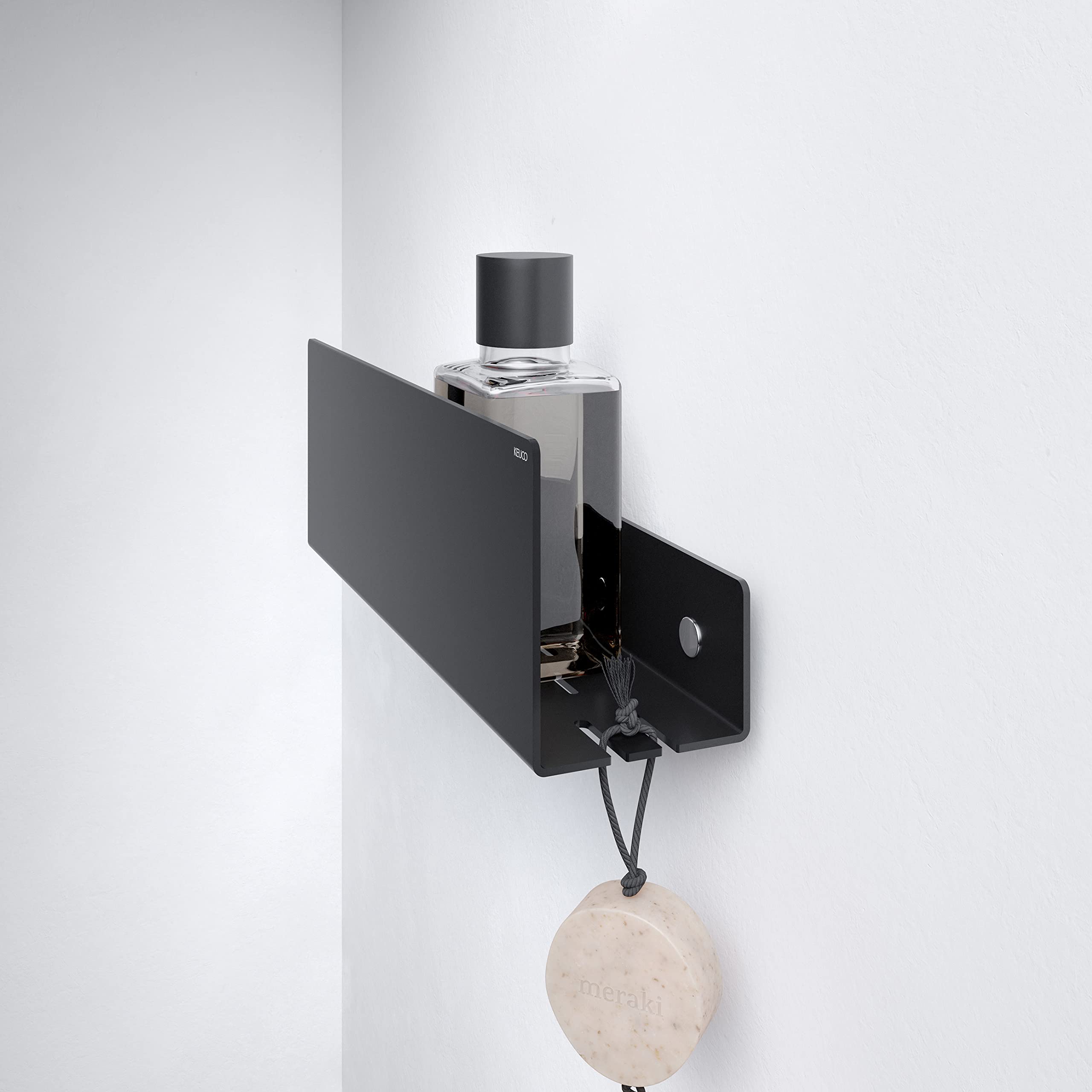 keuco-reva-duschablage-duschkorb-schwarz-32-cm image 4