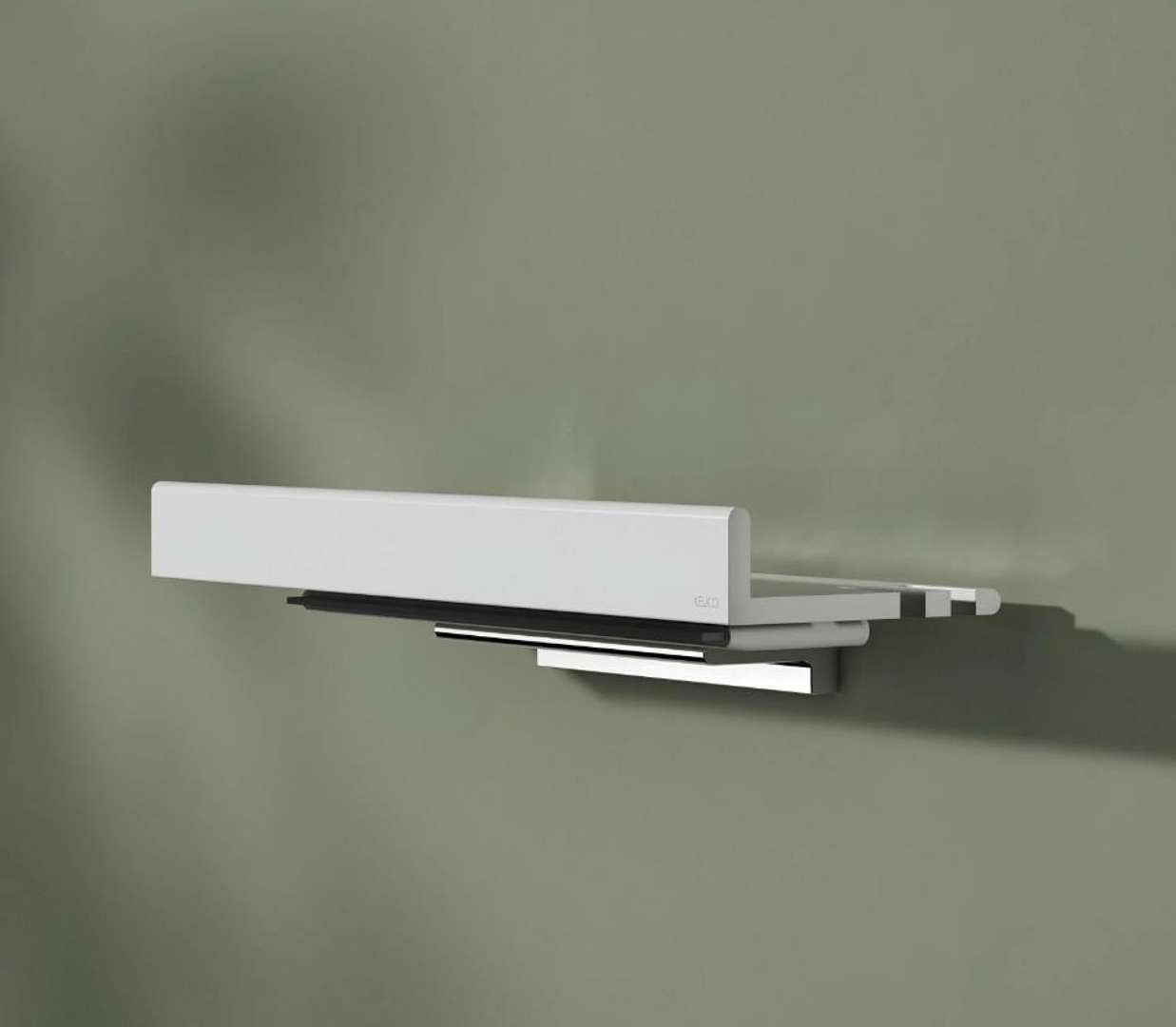 keuco-reva-duschablage-35-cm-wei-matt-aluminium-mit-haken image 2
