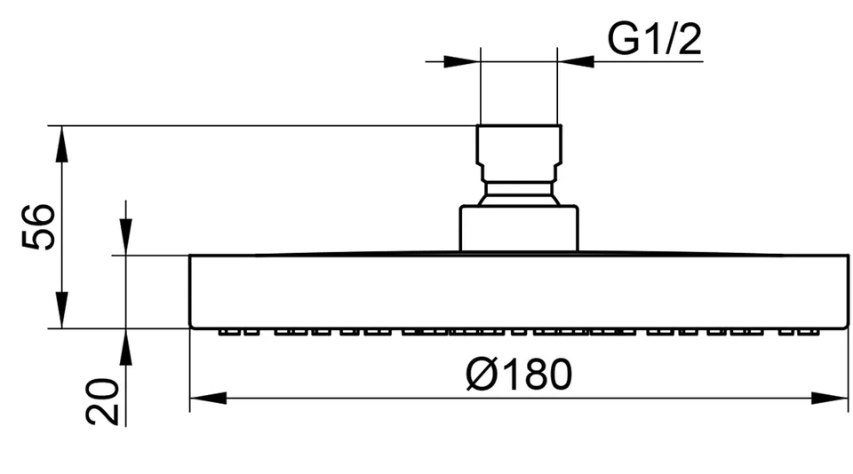 keuco-ixmo-kopfbrause-180-mm-schwarzchrom-geb-rstet image 1