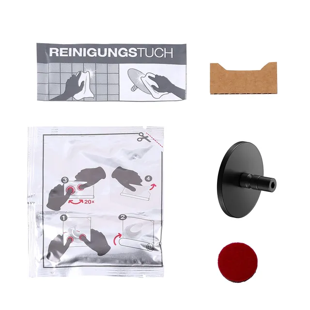 keuco-plan-klebe-set-typ-5-schwarz-matt-ohne-bohren image 1