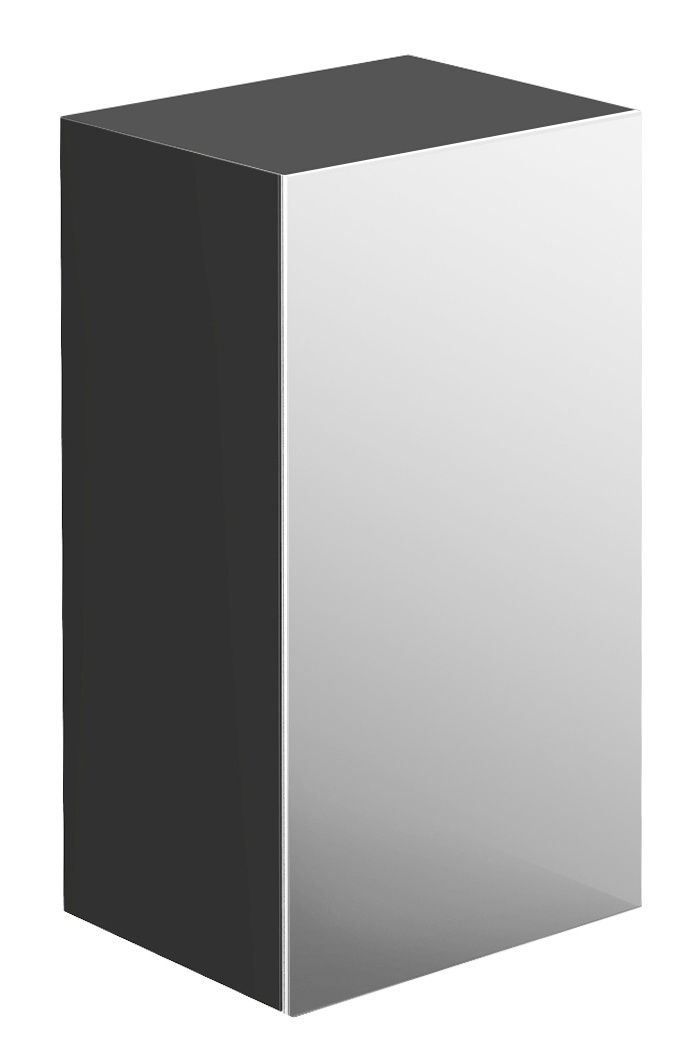 frasco-centric-hochschrank-75-cm-schwarz-hochglanz-spiegelt-r image 1