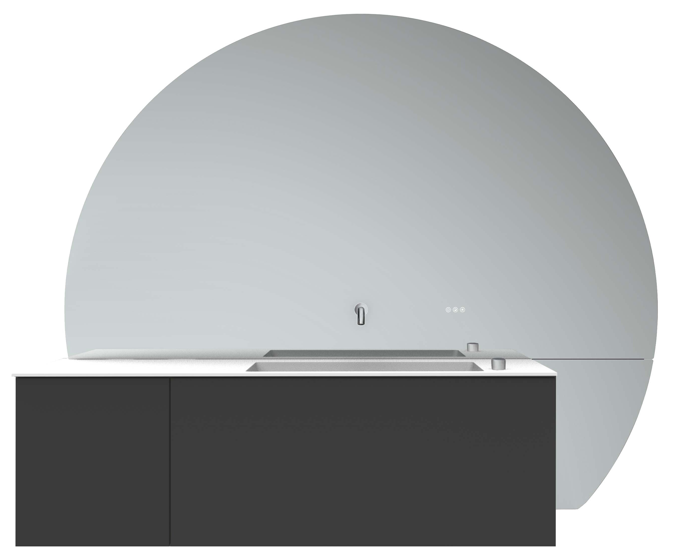 frasco-the-face-spiegelschrank-178-cm-schwarz-chrom-rechts image 1